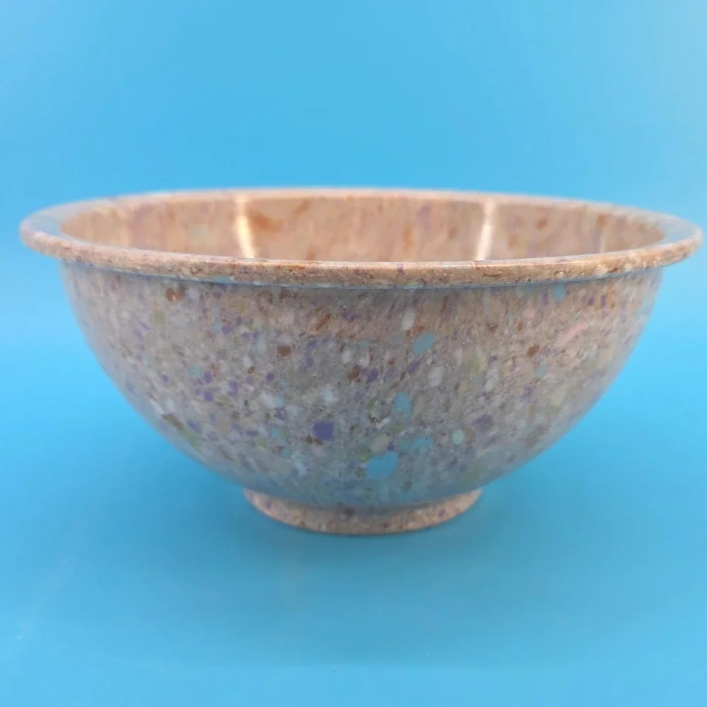 Vintage Texas Ware Confetti‎ Melamine Bowl 118 Multi Color Lavender Splatter 10